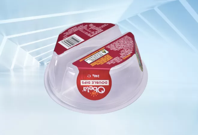 The innovation of simultaneous operation of two independent special-shaped IML labels