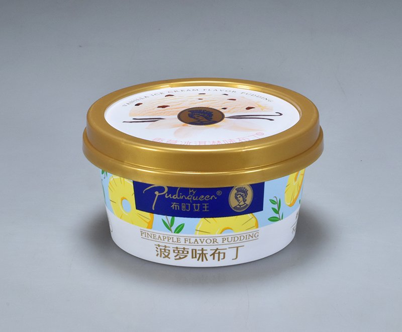 Iml Rigid 130g IML Plastic yogurt cup packaging round shape with rigid lid and ...