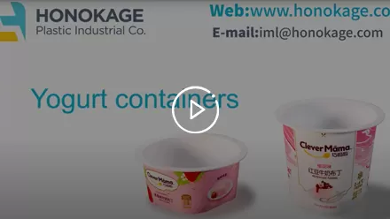 70ml and 120ml plastic IML yogurt cup