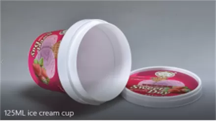 The Perfect 125ml Ice Cream Cup with Little Spoon: A Must-Have for Ice Cream Lovers!