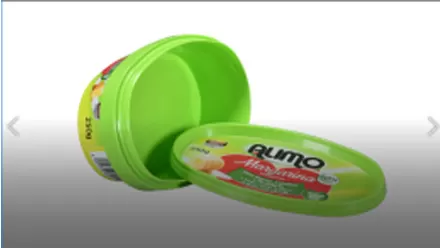 Oval shape margarine rigid IML tubs