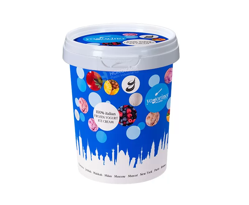 500ml IML Plastic Ice Cream Container