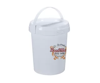 500ml Plastic Ice Cream Container round shape with handle