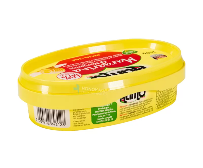 250g IML Plastic margarine tub oval shape