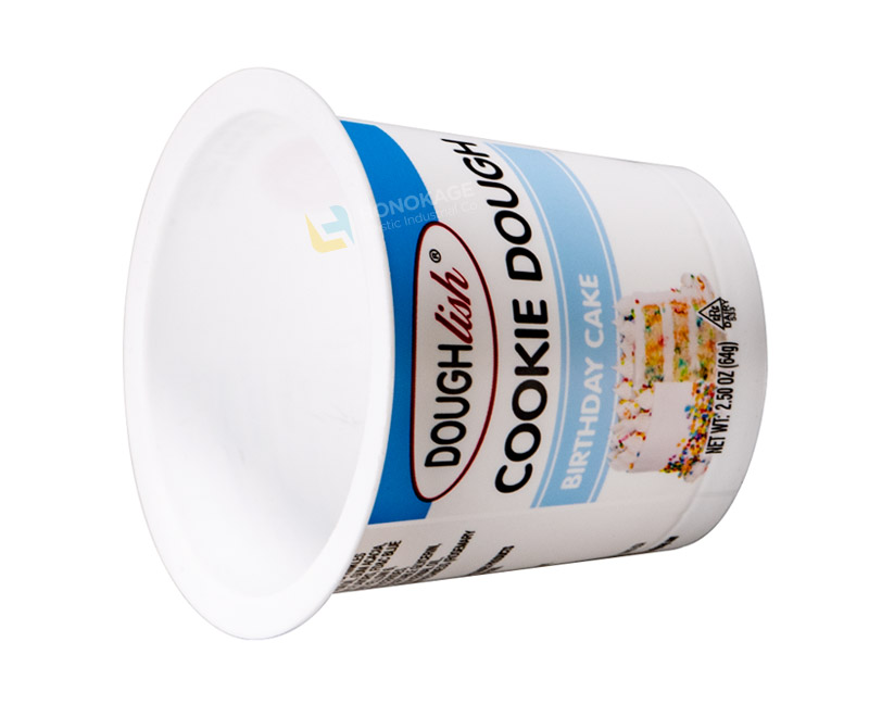 120ml IML Plastic yogurt cup packaging round shape