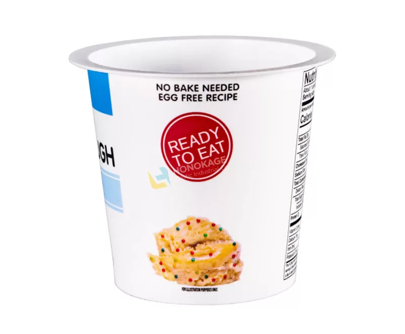 120ml IML Plastic yogurt cup packaging round shape