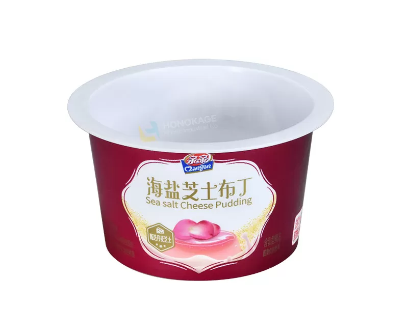 80ml IML Plastic yogurt cup packaging round shape