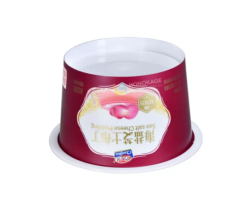 80ml IML Plastic yogurt cup packaging round shape