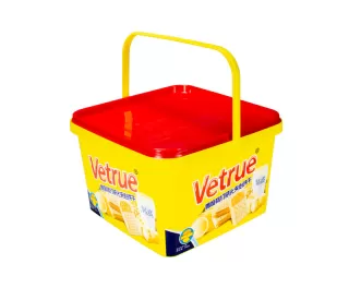 2.5L IML Plastic biscuit bucket square shape with single handle