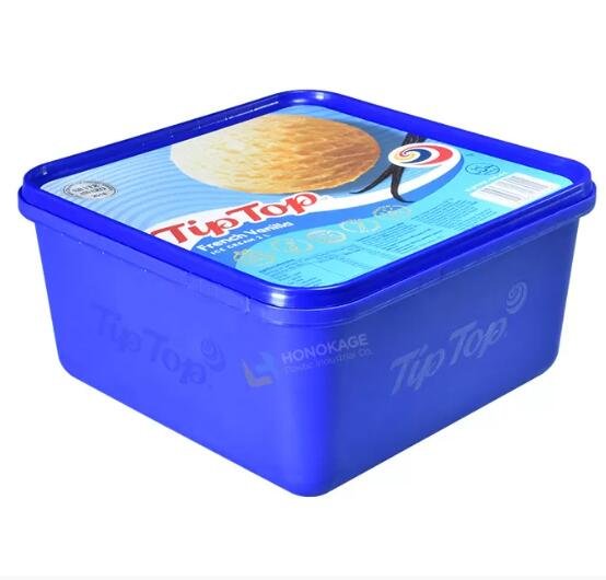 1.5 Gallon Plastic Ice Cream Pan with Lid